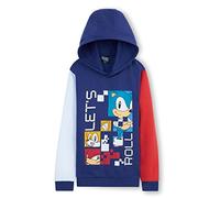 Sonic The Hedgehog Sudadera Niño, Chandal Sonic Niño, Sudaderas con Capucha para Niños 4-12 Años (Multicolor,5-6 Años)
