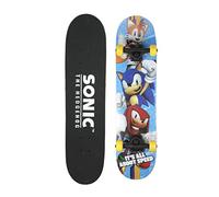 Sonic The Hedgehog - Tabla de skate de 31 pulgadas, 9 capas de arce para cruceros, tallados, trucos y descenso
