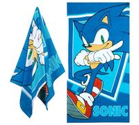 Sonic The Hedgehog Toalla Piscina Niña Niño y Adolescente Toallas Baño Grandes Toallas Algodon Ducha Playa Secado Rápido 140x70cm (Azul, 70x140cm)