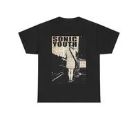 Sonic Youth T-Shirt Vintage Art Punk Rock Retro Unisex Heavy Cotton tee Black 3XL