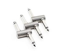 SONICAKE Accesorios para guitarra o bajo 1/4 pulgadas 6.35 mm Tipo Z Macho a macho Efectos Pedalboard Acoplador Pedal Conector (3PCS)