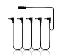 SONICAKE Accesorios para guitarra o bajo 9V DC 5-Way ángulo recto enchufe Daisy Chain Cable de alimentación