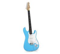 SONICAKE Guitarra Eléctrica de 39" Tamaño Completo con Pastillas Clásicas SSS, Cuerpo Ligero, Puente Tremolo, Trastes Redondeados y Alma Ajustable QGT-10