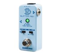 SONICAKE Interruptor selector de línea AB Mini pedal de efectos para guitarra True Bypass con Interruptor Buffer Buffer ABY