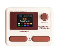 SONICAKE Pedal de guitarra multiefectos 9 Módulos de efectos 100 Presets 20 Amp/Cab Procesador de efectos para guitarra OTG USB Interfaz de audio BT con APP Pocket Master (Blanco)