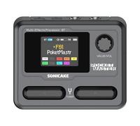 SONICAKE Pedal de guitarra multiefectos 9 Módulos de efectos 100 Presets 20 Amp/Cab Procesador de efectos para guitarra OTG USB Interfaz de audio BT con APP Pocket Master (Negro)
