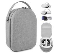 Sonicgrace Funda Compatible con Meta Quest 2/Quest 3, Funda de Transporte para Oculus Quest 2/Quest 3, Funda de Viaje de protección VR para Quest 2/3 Oficial Elite, Correa, Controladores, baterías y
