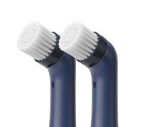 SonicScrubber Cabezales de cepillo de limpieza eléctricos reemplazables para sistema recargable Sonic Scrubber - Cepillo suave - Paquete de 2 - Cerdas suaves - Ideal para limpiar tapicería y