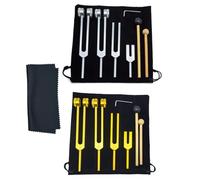 Sonidos de 128 Hz - Instrumentos de terapia de aluminio, Juego de herramientas de sonido vibratorias | Sound Healings Instrument Tuning Fork Set, Healing Instruments para la meditación, Yo