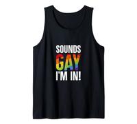 Sonidos Gay I'm In Funny Pride Lgbt Desfile Celebración Regalo Camiseta sin Mangas