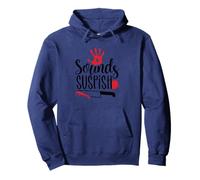 Sonidos sospechosos escena del crimen Humor Sudadera con Capucha