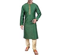 Sonisha SK105 Men's Green Kurta Pajama Set Wedding Kurta Pyjama Indian Party Suit (46)