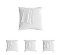Sonive Protector de Almohada hipoalergénico, Blanco, 65 x 65 cm x 2 (Paquete de 4)
