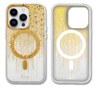 Sonix Case for iPhone 14 Pro | Compatible with MagSafe | 10ft Drop Tested | Drippin' Gold Glitter
