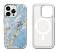 Sonix Case for iPhone 15 Pro | Compatible with MagSafe | 10ft Drop Tested | Ice Blue Marble