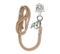 Sonix x Sanrio | Correa de telfono cruzado con encantos | Cordete de cuerda de telfono celular universal ajustable | Cordn beige | Hello Kitty Ten