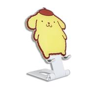 Sonix x Sanrio personaje Phone Stand | Muelle de escritorio de soporte de telfono celular ajustable | Pompompura