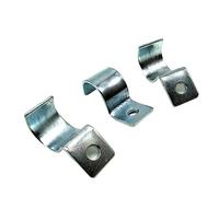 SONLED Abrazadera de Tubo Simple de Acero al Carbono de 4 mm-50 mm, C008 (Color : Metallic, Size : CS -4mm -200 pcs)