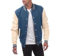 Sonnena Chaqueta de Béisbol para Hombre Chaqueta Universitaria Deportiva Abrigos Hombres Mujeres College Jacket Clásico Chaqueta de Baseball Unisex Otoño Invierno Basic Streetwear