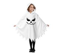Sonnena Disfraz de Halloween para niños, capa fantasma, capa con capucha | Poncho con capucha espeluznante fantasma, disfraz de fantasmas, Traje fantasmal para niños y niñas