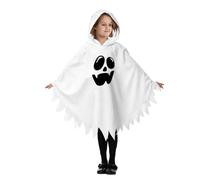 Sonnena Disfraz de Halloween para niños, capa fantasma, capa con capucha | Poncho con capucha espeluznante fantasma, disfraz de fantasmas, Traje fantasmal para niños y niñas