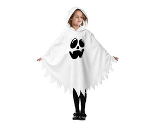 Sonnena Disfraz de Halloween para niños, capa fantasma, capa con capucha | Poncho con capucha espeluznante fantasma, disfraz de fantasmas, Traje fantasmal para niños y niñas