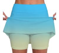 Sonnena Falda Deportiva con Pantalones Cortos Interiores Transpirable Faldas de Tenis para Mujer Elegante Pantalones Cortos 2 en 1 Faldas con Bolsillo para Tenis Golf Correr Gimnasio