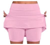 Sonnena Mujers Falda Deportiva con Pantalones Cortos Interiores Transpirable 2 en 1 Faldas con Bolsillo para Tenis Golf Correr Gimnasio Faldas de Tenis para Mujer Elegante Pantalones Cortos