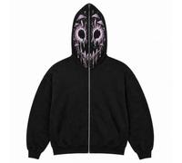 Sonnena Sudadera con Capucha y Cremallera Completa para Halloween, Cosplay | Sudadera Suave para Halloween Sweatshirt Casual Deportiva Chaqueta Streetwear Casual y Cómoda Hoodie Hombre