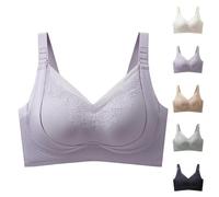 Sonnena Sujetadores sin Aros Sujetadores Mujers sin Costuras con Relleno Reductor Push Up Bra Sexy Cobertura Completa Deportivo Elástico Básico Diario Suave