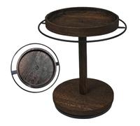 Sonnenbrille Organizer - Aufbewahrungsbox Aus Paulowniaholz | 360° Drehbarer Brillenhalter | Brillenständer Mit Holztablett, Sockel, Platz Für Mehrere Sonnenbrillen - Und Schminktisch-Organizar