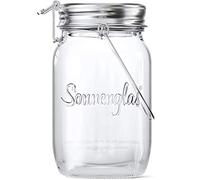 SONNENGLAS Classic 1000ml | Lámpara Solar original de Sudáfrica | Luz Solar premio Comercio Justo | Farolillos Decorativos interior-exterior carga USB | LED blanca cálida | Vidrio 100% Reciclable