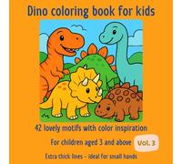 Sonnenkind Mandalas: DINO - Coloring Book Ages 3+: 42 Easy motifs | With coloring inspiration & Award (Evergreen)