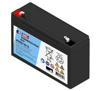 Sonnenschein Batería de plomo A106/10 S Gel - 6 V/10 Ah Longlife VRLA batería con Faston 4,8 mm