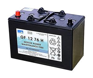 Sonnenschein GF12076H - Batería de tracción de Gel, Color Negro