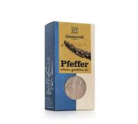 Sonnentor - Pimienta negra molida orgánica, perfecta para afilar y condimentar