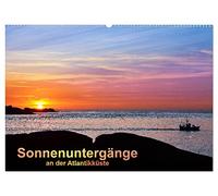 Sonnenuntergänge an der Atlantikküste (Wandkalender 2026 DIN A2 quer), CALVENDO Monatskalender: Prachtvolle Farbmuster, die von Licht, Wolken und Wasser auf den Abendhimmel gezeichnet werden