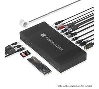 Sonnet Echo 20 Thunderbolt 4 SuperDock - Estación de Acoplamiento con 3 Thunderbolt 4, HDMI 2.1, 8 USB 10Gbps, Ethernet 2.5Gb, SSD NVMe, SD UHS-II, Carga 100W - Compatible con Mac, PC, iPad