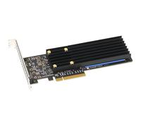 Sonnet Tarjeta Fusion M.2 NVMe SSD 2x4 PCIe [Silencio] - SSD no incluida - FUS-SSD-2X4-E3S