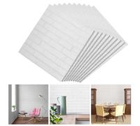 Sonnewelt 20 piezas Paneles de Pared 3D,Autoadhesivos Papel Pintado, Impermeable Imitación Ladrillo Paneles Decorativos Para pared,70 x 77 cm Vinilos de Pared, Habitació