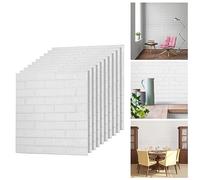 Sonnewelt 30 piezas Paneles de Pared 3D,Autoadhesivos Papel Pintado, Impermeable Imitación Ladrillo Paneles Decorativos Para pared,70 x 77 cm Vinilos de Pared, Habitació