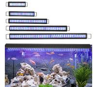 Sonnewelt Iluminación LED para acuarios de 18W, lámpara de espectro RGB para plantas acuáticas y acuarios de agua dulce de 45-70cm, regulable