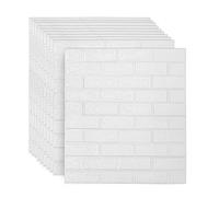 Sonnewelt Papel pintado 3D autoadhesivo de pared, 50 unidades, paneles de pared 3D de 77 x 70 cm, papel pintado para salón, resistente al agua, espuma de polietileno, efecto piedra, papel pintado para