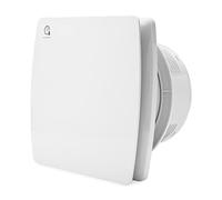 Sonnewelt Ventilador de baño de 100 mm con sensor de humedad, tiempo de funcionamiento ajustable, con temporizador, ventilador de pared para cocina, inodoro, baño, 100 mm