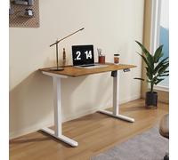 SONNI Escritorio eléctrico regulable en altura, 100 x 60 cm, motor sin escobillas con 3 funciones de memoria, sistema anticolisión y gestión de cables, mesa de pie para oficina en casa, carga de 60 kg