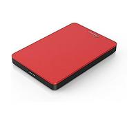 Sonnics 320GB Rojo Disco duro externo portátil de Velocidad de transferencia ultrarrápida USB 3.0 para PC Windows, Apple Mac, Smart TV, XBOX ONE y PS4