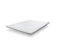 SonnoMATTRESS Topper Vissoft Aloe Vera Basic 140x200x3cm - Acolchado con Espuma Memory Foam y Fibra Suave, Tejido Aloe Vera Transpirable y Antialérgico, Mejora el Confort y alarga la Vida del colchón