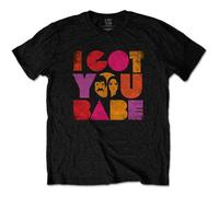 Sonny & Cher - Camiseta I Got You Babe de Algodón para Adultos Unisex (L) (Negro)