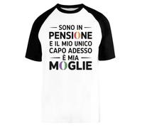 Sono In Pensione E Il Mio Unico Capo Baseball T-Shirt Unisex Men Women Short Sleeve