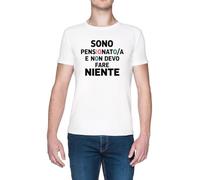 Sono Pensionatoa E Non Devo Fare Niente Blanca Hombre Camiseta White Men's T-Shirt tee
